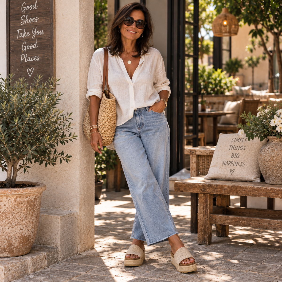 Sandale compensée ORIANA